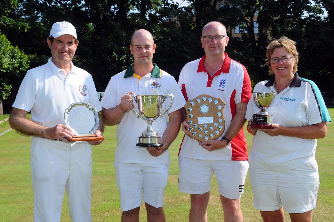 CqE GC Open SinglesChampionship winners: Brooks, Fletcher, Nunns and Clark